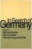 Front cover of In search of Germany by Michael Mertes