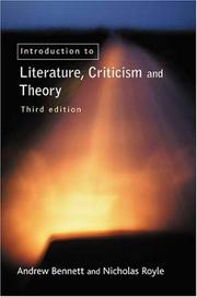 Front cover of An introduction to literature criticism and theory by Unknown