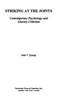 Cover of Striking at the joints by John V. Knapp