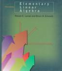 Cover of Elementary linear algebra by Ron Larson