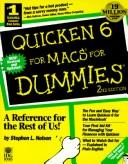 Front cover of Quicken 6 for MACs for dummies by Stephen L. Nelson