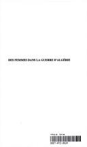 Front cover of Des femmes dans la guerre d'Algérie by Djamila Amrane