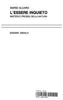 Cover of L' essere inquieto by Mario Alcaro