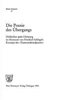 Cover of Die Poesie des Übergangs by Mark Grunert