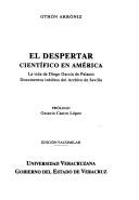 Front cover of La despertar científico en América by Othón Arróniz