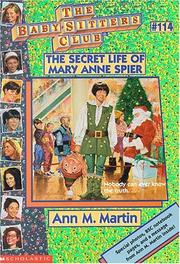 Front cover of Secret Life of Mary Anne Spier by Ann M. Martin