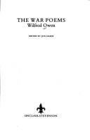 Cover of War poems by Wilfred Owen