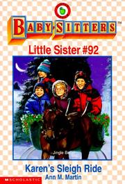 Front cover of Karen's Sleigh Ride by Ann M. Martin