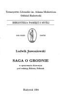 Front cover of Saga o Grodnie by Ludwik Sawoniewski