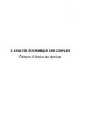Front cover of L' analyse économique des conflits by Bruno Carrier