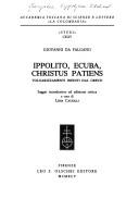Front cover of Ippolito, Ecuba, Christus patiens by Euripides