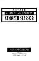 Cover of Kenneth Slessor by Adrian Caesar