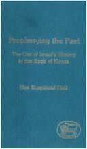 Front cover of Prophesying the past by Else Kragelund Holt