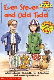 Cover of Even Steven and Odd Todd by Kathryn Cristaldi
