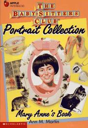Front cover of Mary Anne's Book by Ann M. Martin