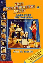 Front cover of Claudia and the First Thanksgiving by Ann M. Martin