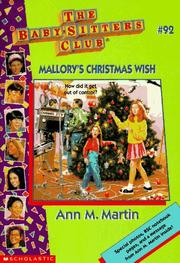 Front cover of Mallory's Christmas wish by Ann M. Martin
