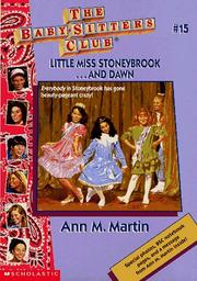 Front cover of Little Miss Stoneybrook...and Dawn by Ann M. Martin