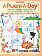 Cover of A poem a day by Helen H. Moore