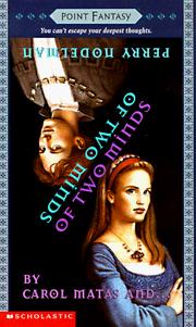 Front cover of Of two minds by Carol Matas