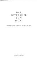 Front cover of Das Osterspiel von Muri by Innsbrucker Osterspiel.