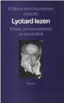 Cover of Lyotard lezen by R. Brons