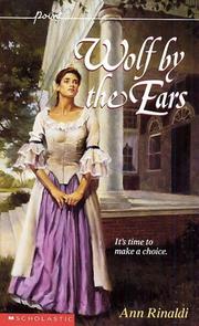 Cover of Wolf By The Ears by Ann Rinaldi