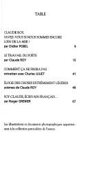 Front cover of Le travail du poète by Claude Roy