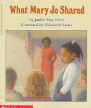 Cover of What Mary Jo Shared by Janice May Udry