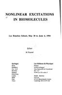 Cover of Nonlinear excitations in biomolecules by M. Peyrard