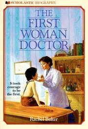 Front cover of The First Woman Doctor by Rachel Baker