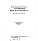 Front cover of Sustainable financing mechanisms for coral reef conservation by Unknown