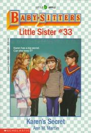 Front cover of Karen's secret by Ann M. Martin