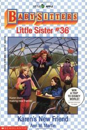 Front cover of Karen's New Friend by Ann M. Martin