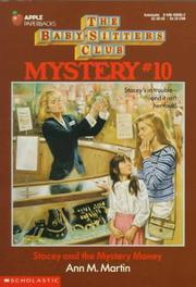 Front cover of Stacey and the mystery money by Ann M. Martin