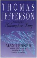 Cover of Thomas Jefferson by Max Lerner
