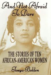 Cover of And not afraid to dare by Tonya Bolden