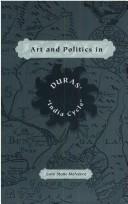 Front cover of Art and politics in Duras' "India cycle" by Lucy Stone McNeece