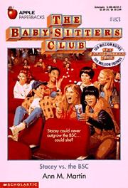 Cover of Stacey Vs. the Bsc by Ann M. Martin