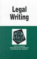 Front cover of Legal writing in a nutshell by Lynn Bahrych