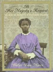 Front cover of At her majesty's request by Walter Dean Myers