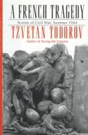 Cover of A French tragedy by Tzvetan Todorov