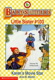Front cover of Karen's Movie Star by Ann M. Martin