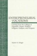 Front cover of Entrepreneurial vocations by Martin H. Krieger