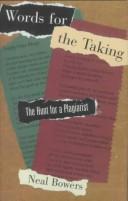 Cover of Words for the taking by Neal Bowers