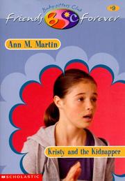 Front cover of Kristy and the Kidnapper by Ann M. Martin