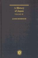 Front cover of A history of Japan by James Murdoch