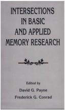 Cover of Intersections in basic and applied memory research by David G. Payne