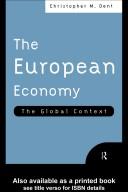 Front cover of The European economy by Christopher M. Dent