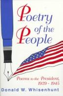 Front cover of Poetry of the people by Donald W. Whisenhunt